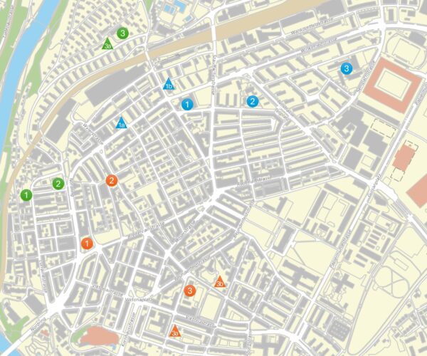 Karte Schulkreis mit Standorten red. für Website